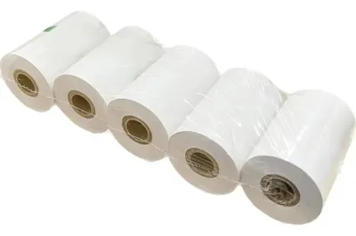 5 Rollos Papel Adhesivo Térmico 58mm