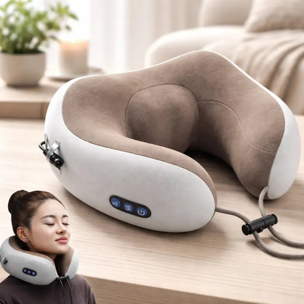 Almohada Masajeador De Cuello Eléctrico Recargable