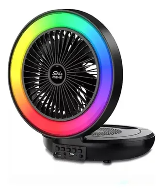 Altavoz Bluetooth Plegable Con Miniventilador
