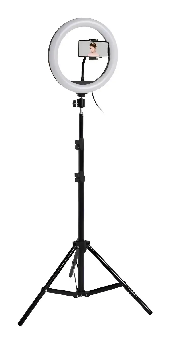 Aro De Luz Led 25 Cm. + Trípode