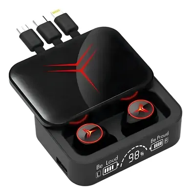 Audífonos Inalámbricos M88 + Powerbank 3 en 1