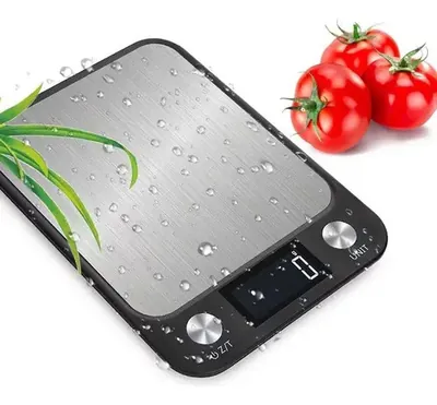Balanza De Cocina Acero Inoxidable Pantalla LCD 10kg-1g