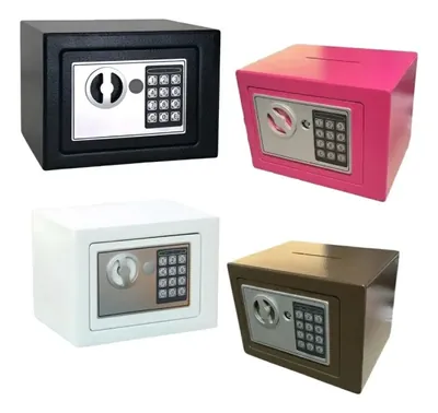 Caja Fuerte Electrónica Digital con Contraseña y Llave