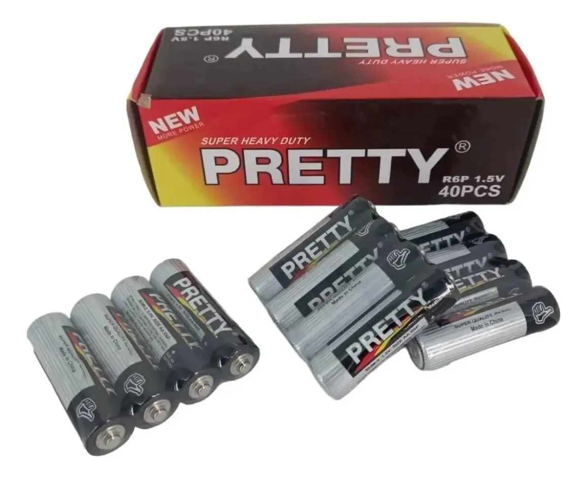 Caja Pack 40 Pilas AA Doble 1.5 Volt