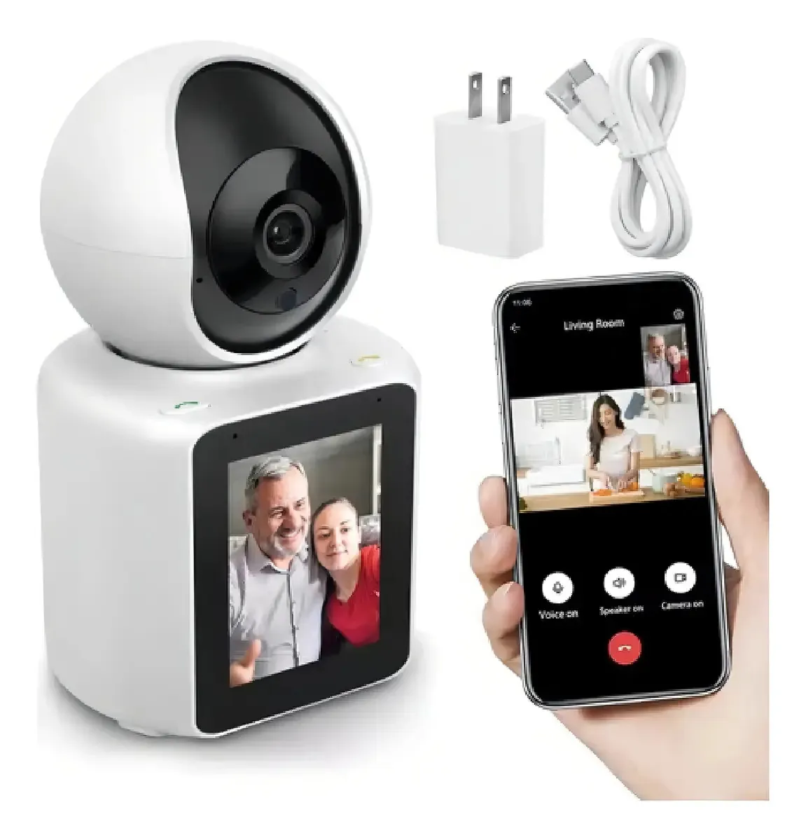 Camara Bidireccional Con Pantalla Funcion Llamada