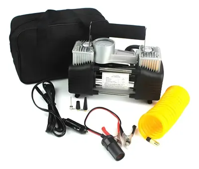 Compresor De Aire Doble Cilindro Pisto 12v Auto