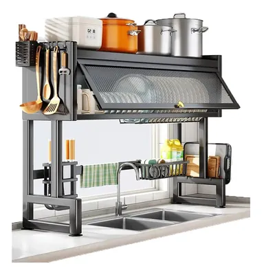Escurridor Organizador De Platos Con Puerta 85cm