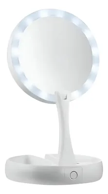 Espejo con luz LED Giratorio