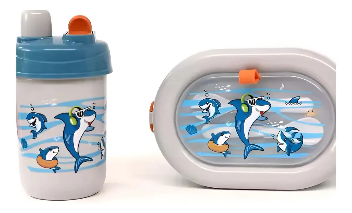 Fiambrera De Pato Con Compartimento Para Niños