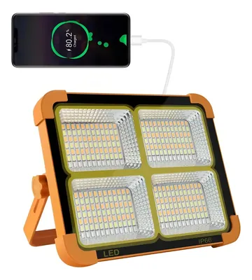 Foco De Emergencia Solar Y Recargable