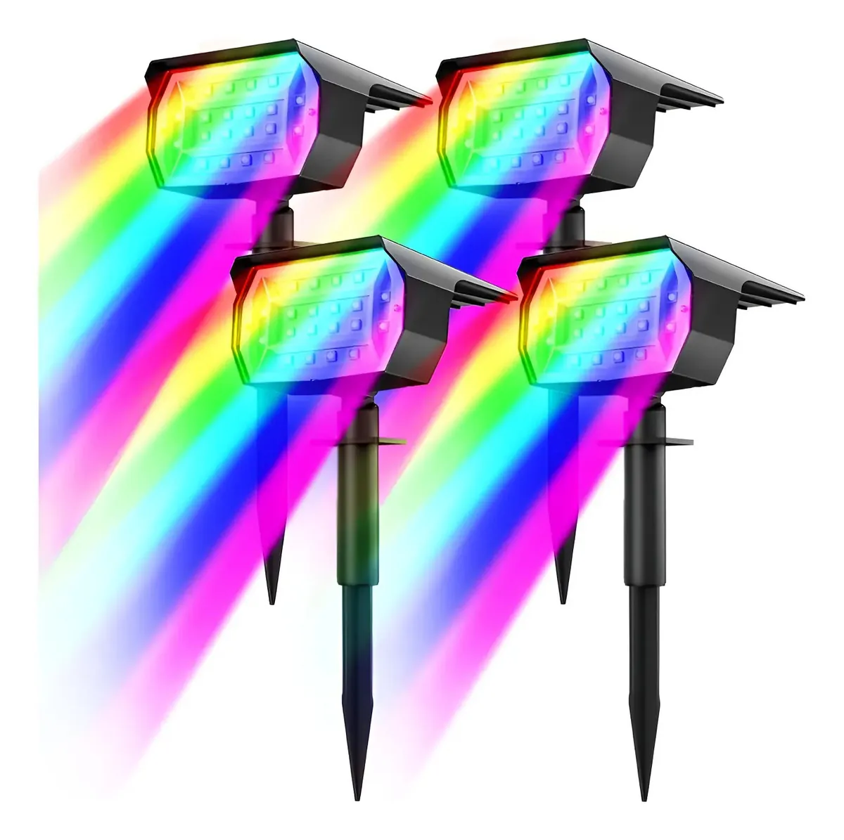 Foco Farol Solar Decorativo RGB + Control