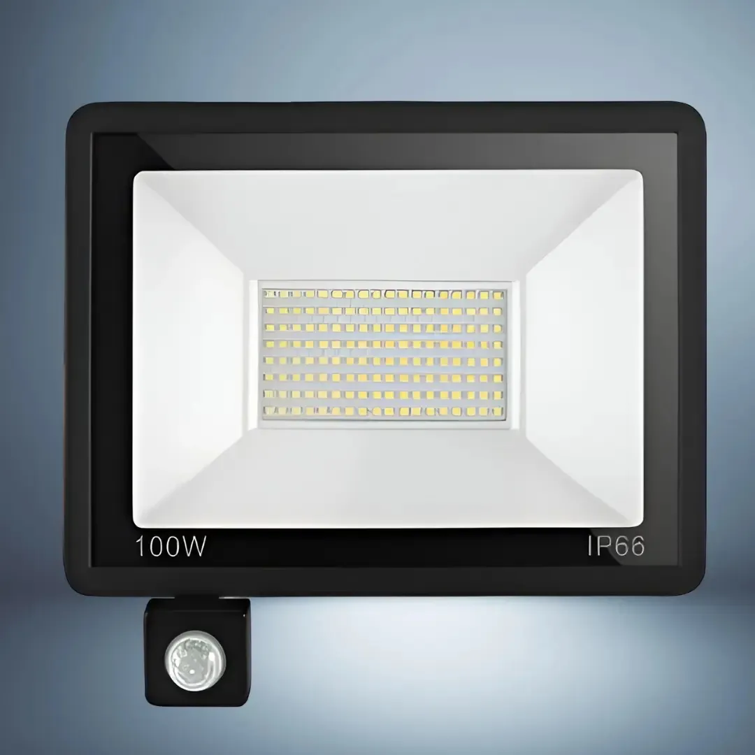Foco Led 100W. Luz Fría con Sensor de Movimiento