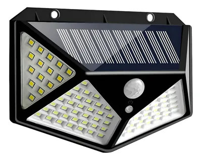 Foco Solar 100 Led Con Sensor De Movimiento