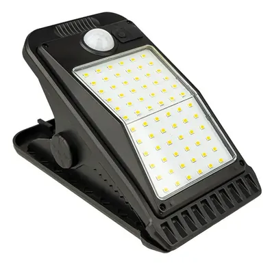 Foco Solar con Pinzas para Exterior