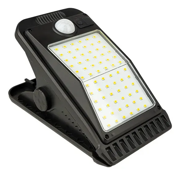 Foco Solar con Pinzas para Exterior