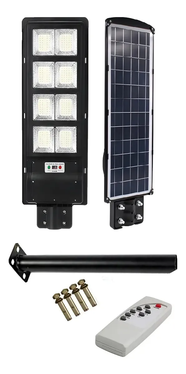 Foco Solar Led de 800W. con Soporte y Control Remoto