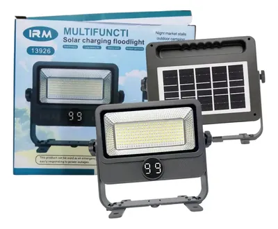 Foco Solar Multifuncional Recargable 100W