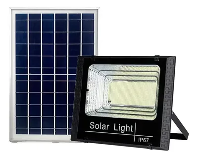 Foco Solar + Panel De 100W