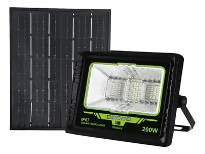 Foco Solar + Panel De 200W
