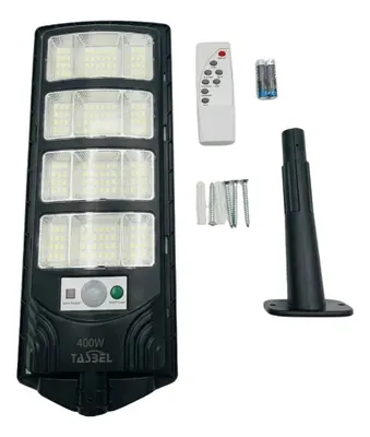 Foco Solar Tipo Poste 400W con Soporte y Control Remoto