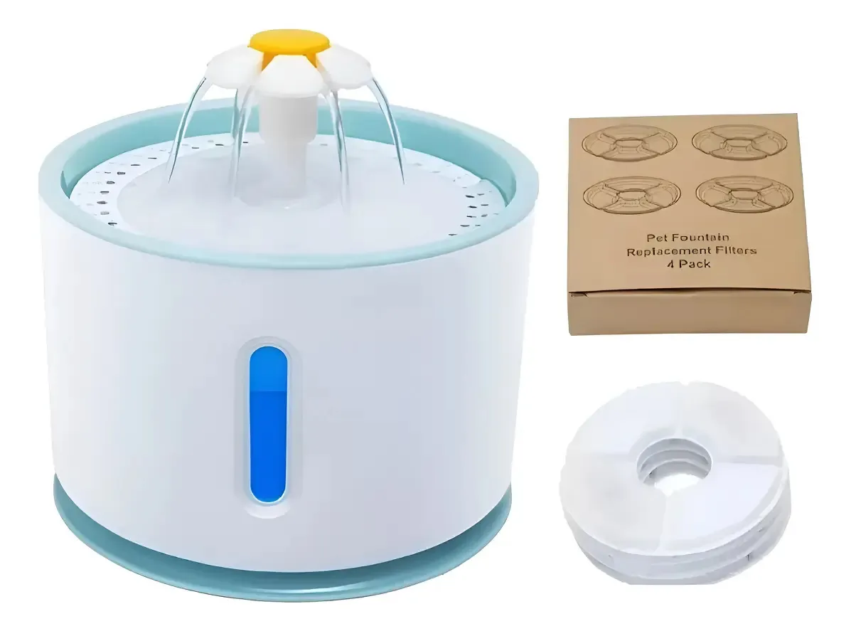 Fuente De Agua Eléctrica Para Gatos Y Perros Con Filtro