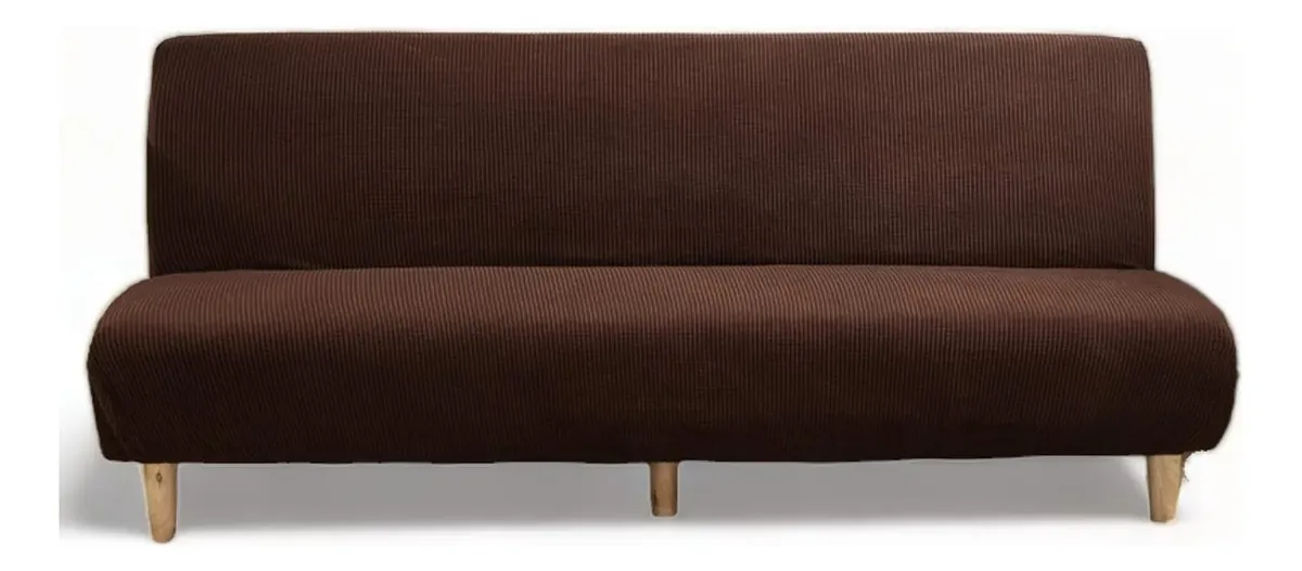 Funda Cubre Futon Elasticada Cuadrille - Café
