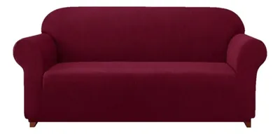 Funda Cubre Sofá Protectora Premium Cuadrille 3 CUERPOS BURDEO | C88758-1