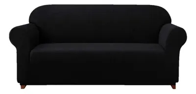 Funda Cubre Sofá Protectora Premium Cuadrille 4 CUERPOS NEGRO | C88759-6