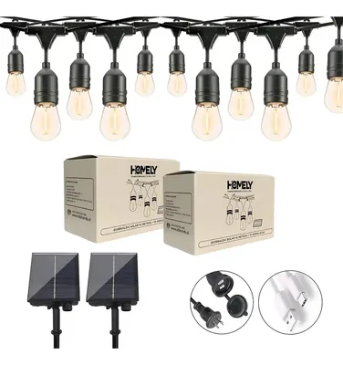Guirnalda Solar De 10 Metros Y 10 Ampolletas en Caja | ST-8025 - OFERTA🥇