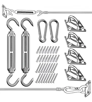 Kit De Anclaje Herraje Para Lona Vela Sombreadora Toldo