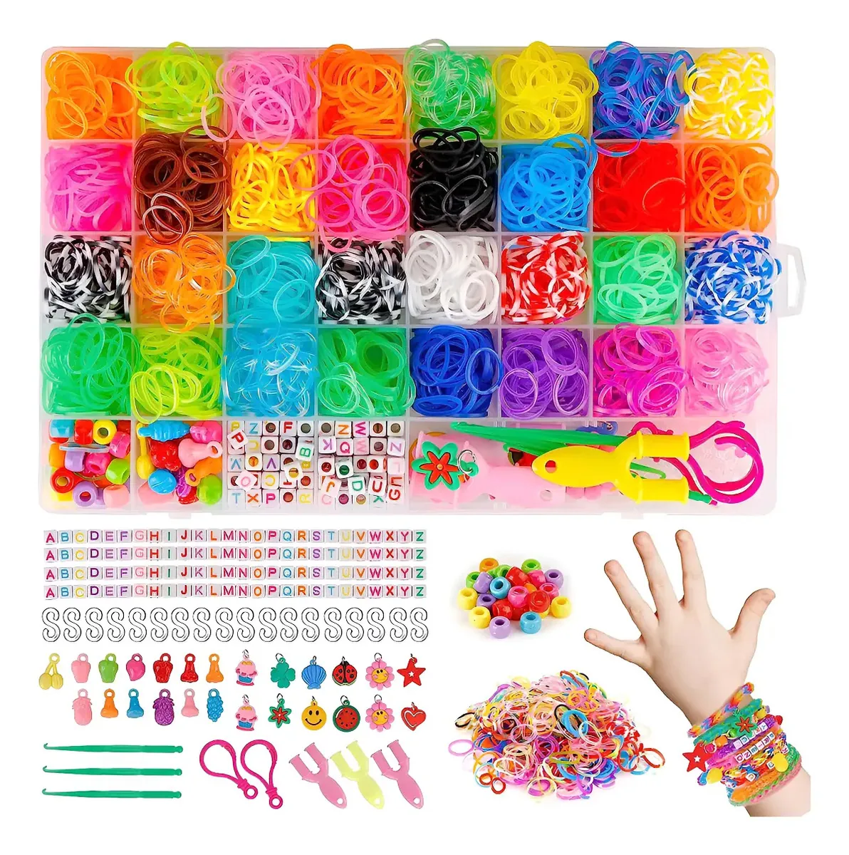 Kit Para Hacer Pulseras 4 En 1