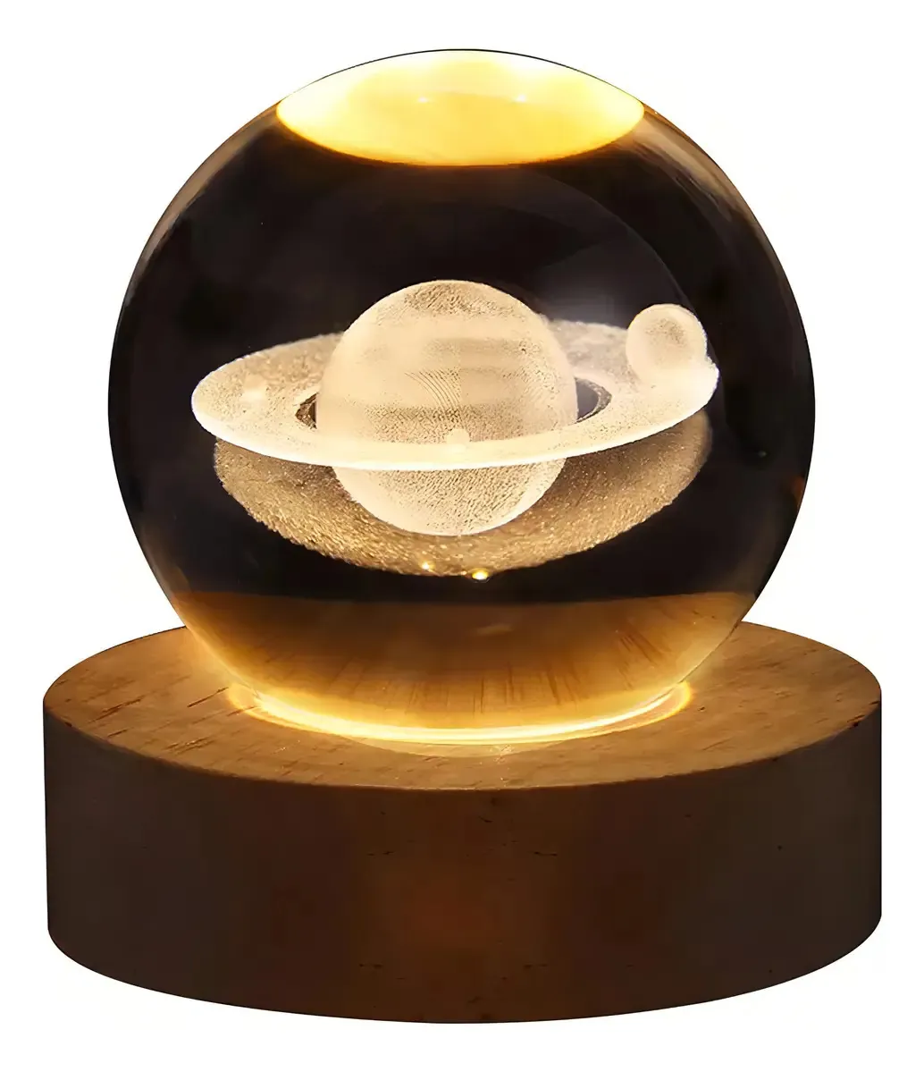 Lámpara De Cristal Con Base 8CM