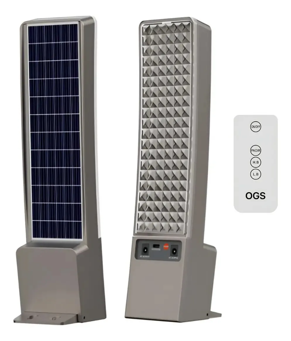 Lámpara Multifuncional Solar y Recargable Mesa y Pared con Control Remoto