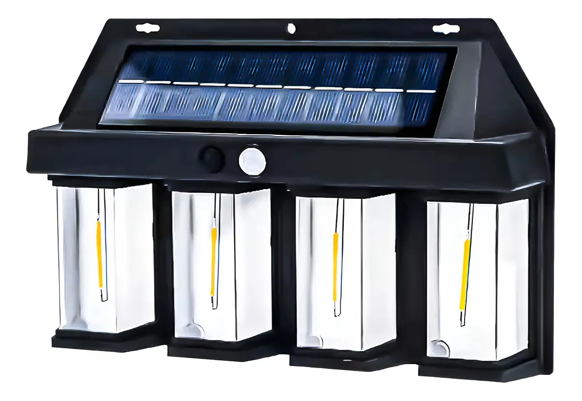 Lámpara Solar De Pared 4 Focos