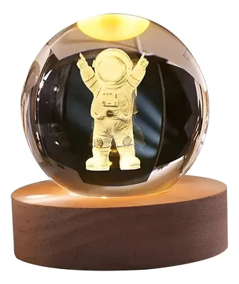 Lampara Velador Luz De Noche Astronauta