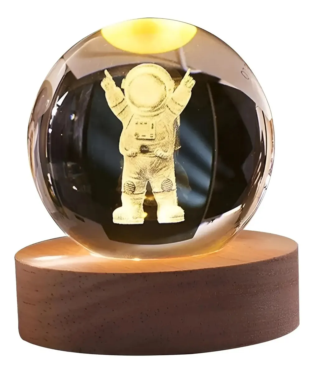 Lampara Velador Luz De Noche Astronauta