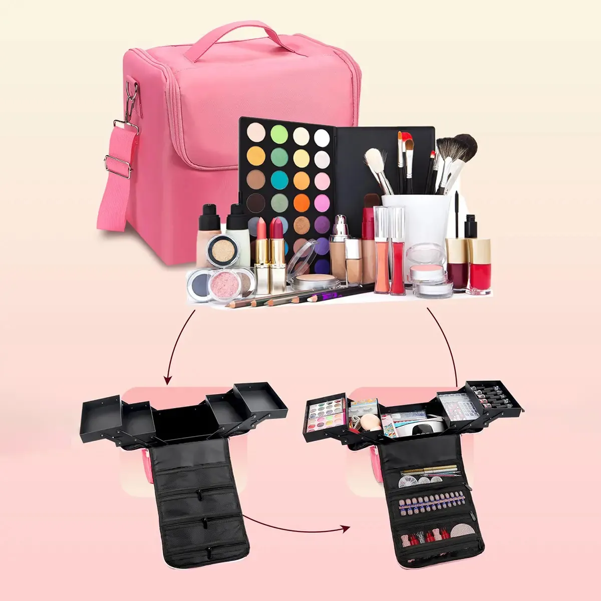 Maleta Cosmetiquera De Maquillaje