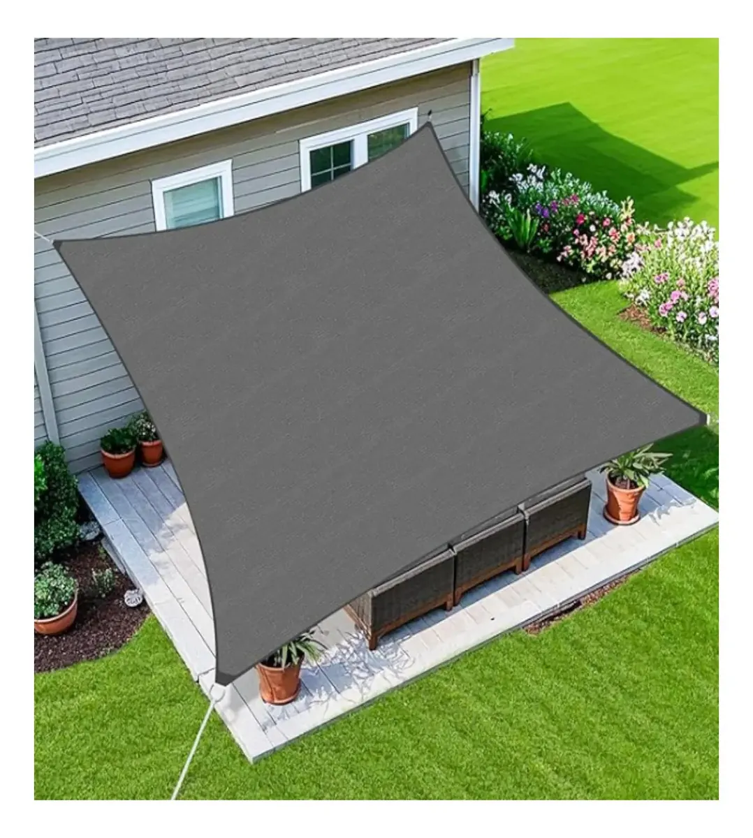 Malla Sombreadora Toldo Cuadrado de 5 x 5 Mts