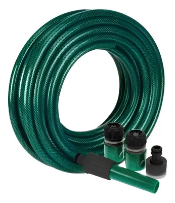 Manguera de Jardín de 1/2″ Reforzada de PVC de 15 Metros