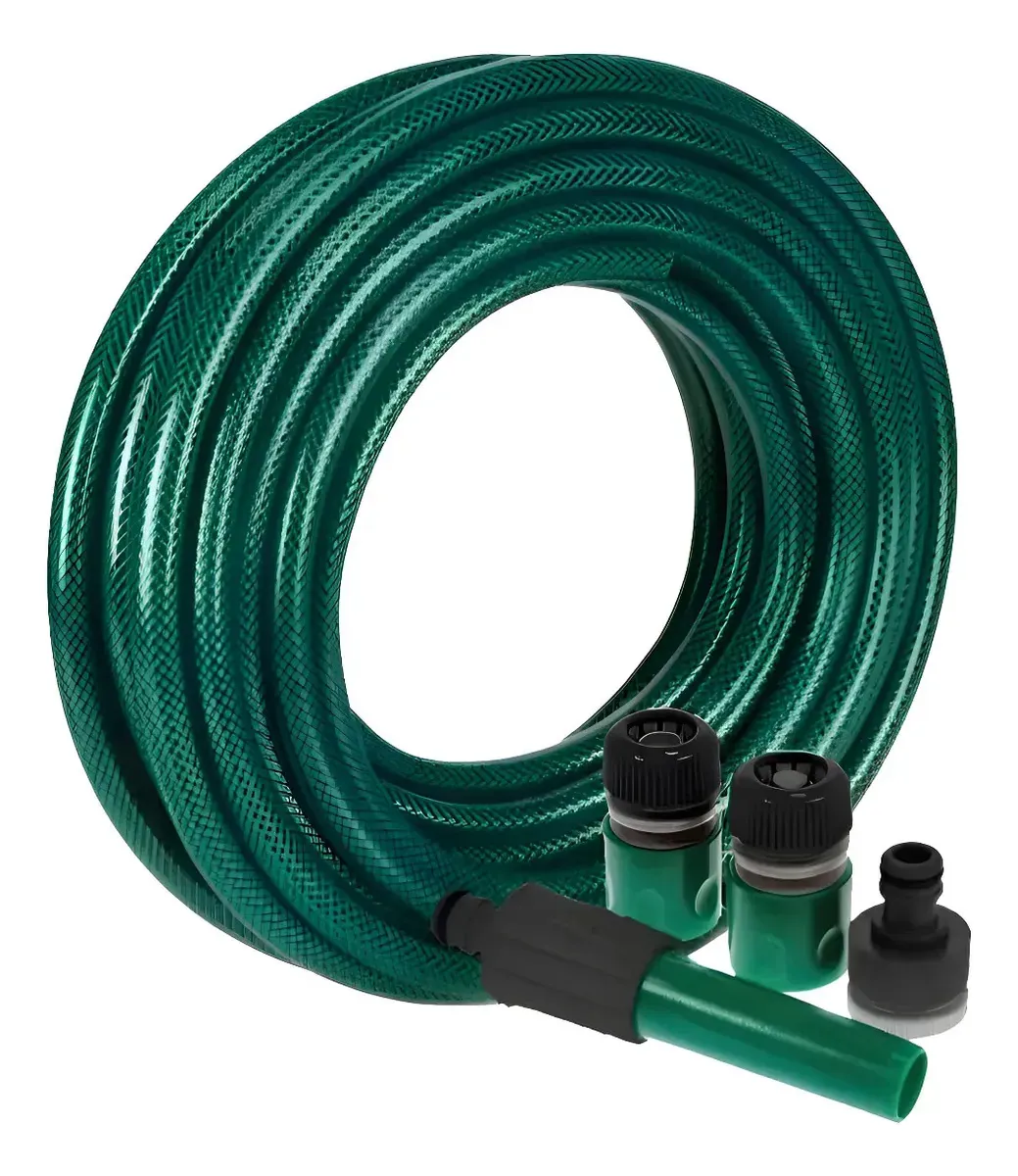 Manguera de Jardín de 1/2″ Reforzada de PVC de 15 Metros