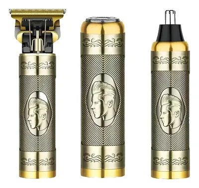 Máquina de Afeitar Eléctrica Portátil Barba, Cabello, Nariz 3 en 2