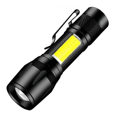 Mini Linterna Táctica LED Recargable Con Estuche