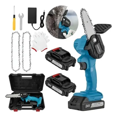 Motosierra Eléctrica Portátil De 8 Pulg + Accesorios