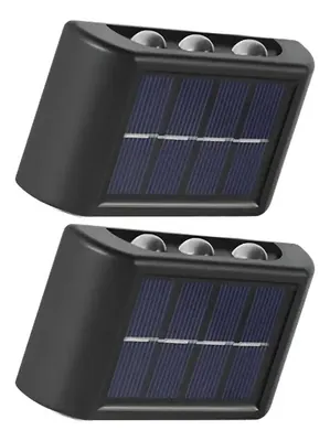 Pack de 2 Focos Bidireccionales Solares – 3 Led por Lado