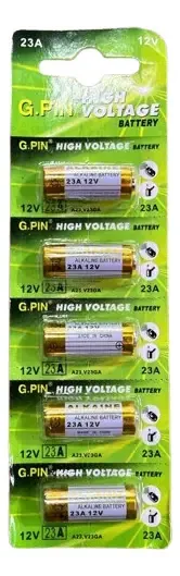 Pack de 5 Pilas Alkaline 23A – 12V.