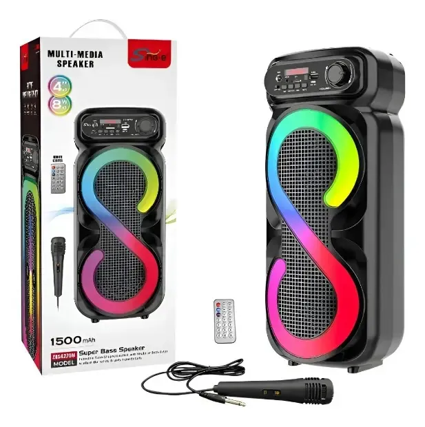 Parlante con Micrófono y Control Remoto Sing-e Modelo ZQS4270M