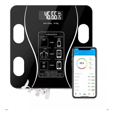 Pesa Digital De Baño Inteligente Recargable Bluetooth App