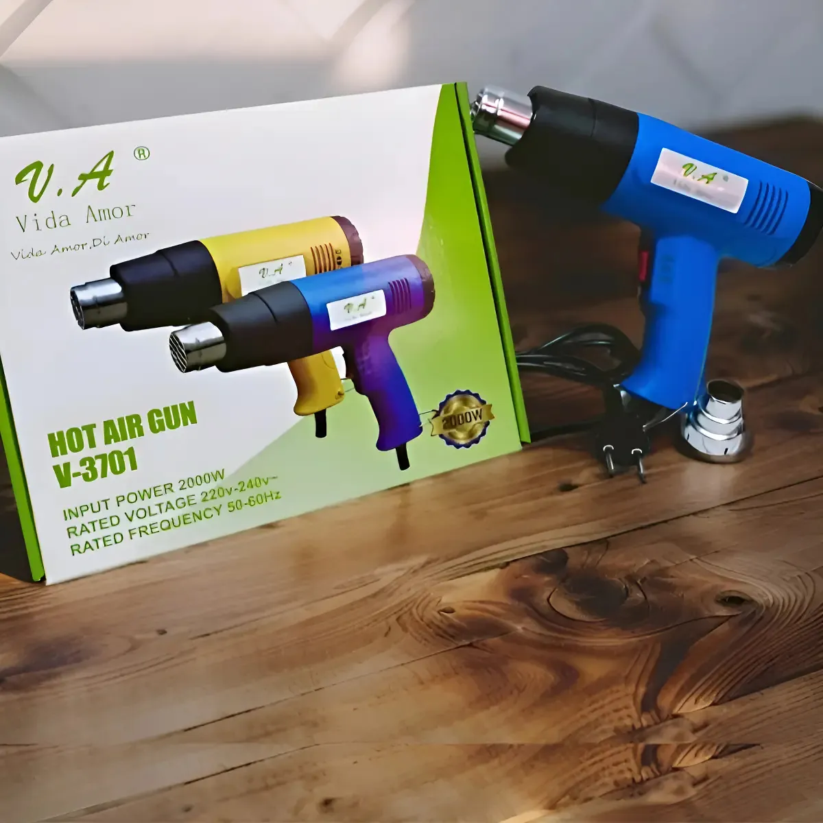 Pistola de Calor Aire Caliente 2000W. 450-600°C.