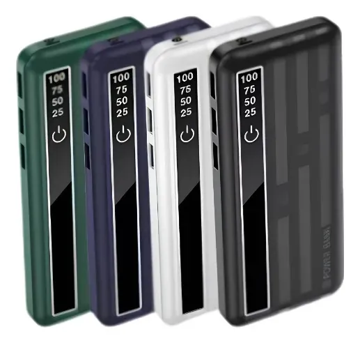 Power Bank de 8.000 Mah con 3 Entradas y Linterna en 4 Colores