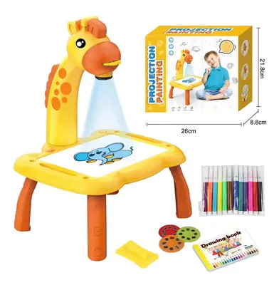 Proyector Mesa De Dibujo Para Niños Jirafa | REY222-56